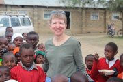 Nancy at Kamuyu Primary School